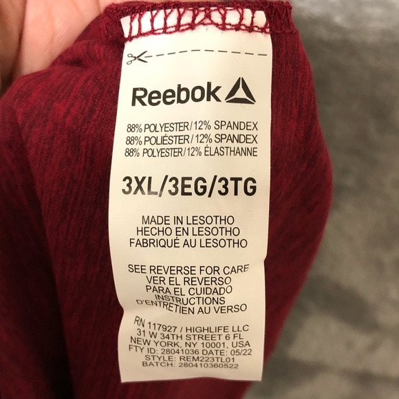 Reebok Long Sleeve Pullover Men Shirt Size 3XL Moisture Management - Picture 6 of 10